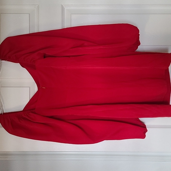 Princess Polly Lillie Long Sleeve Red Mini Dress - Picture 5 of 6
